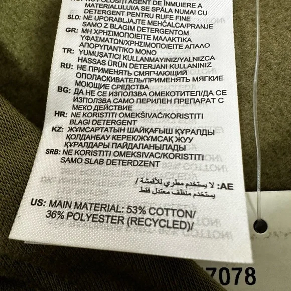 NWT Adidas AOP Fleece Hoodie Pullover Sweatshirt in Olive Men’s Sz L - Picture 11 of 12